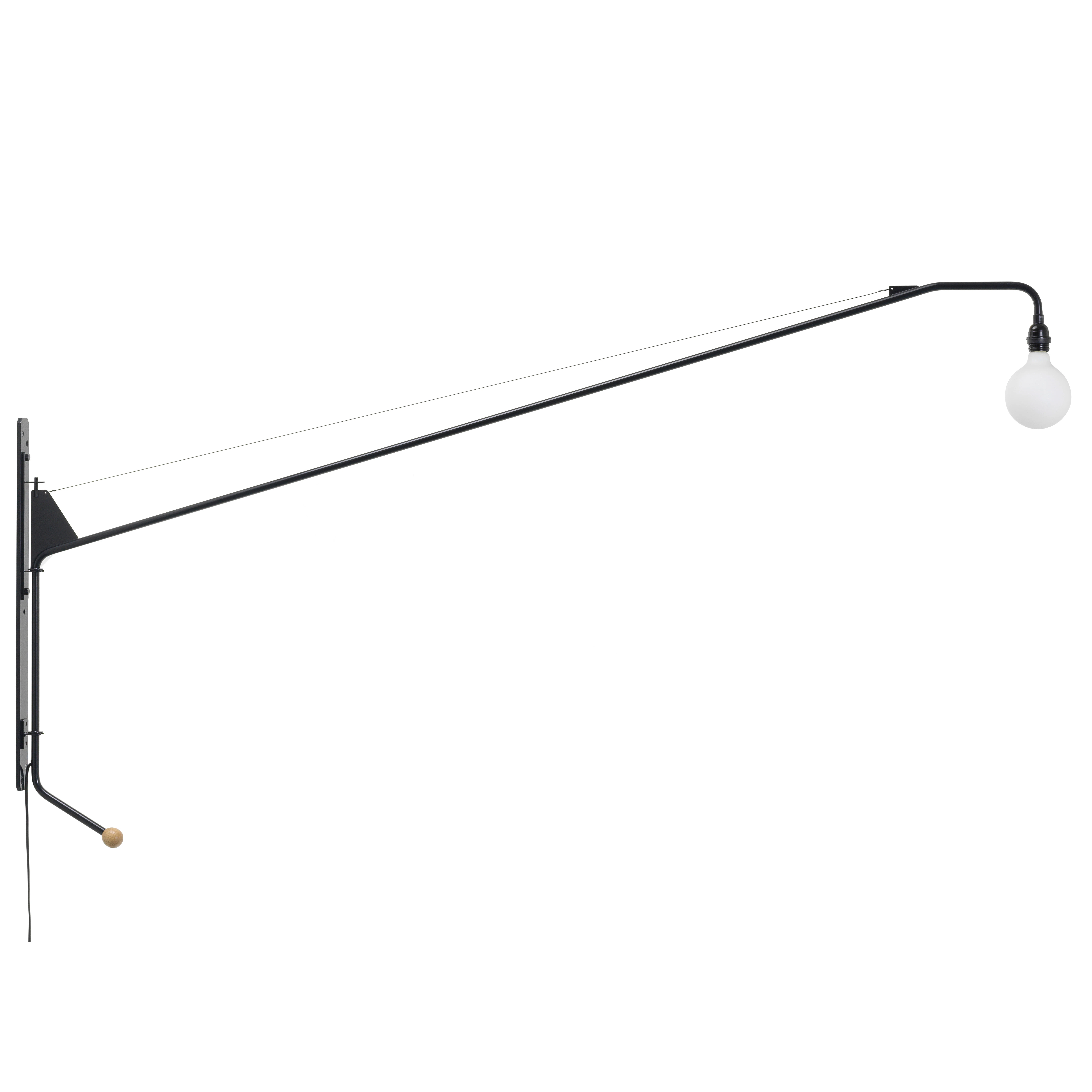 Vitra Potence V&auml;gglampa - V&auml;gglampor Pulverlackat St&aring;l Deep Black