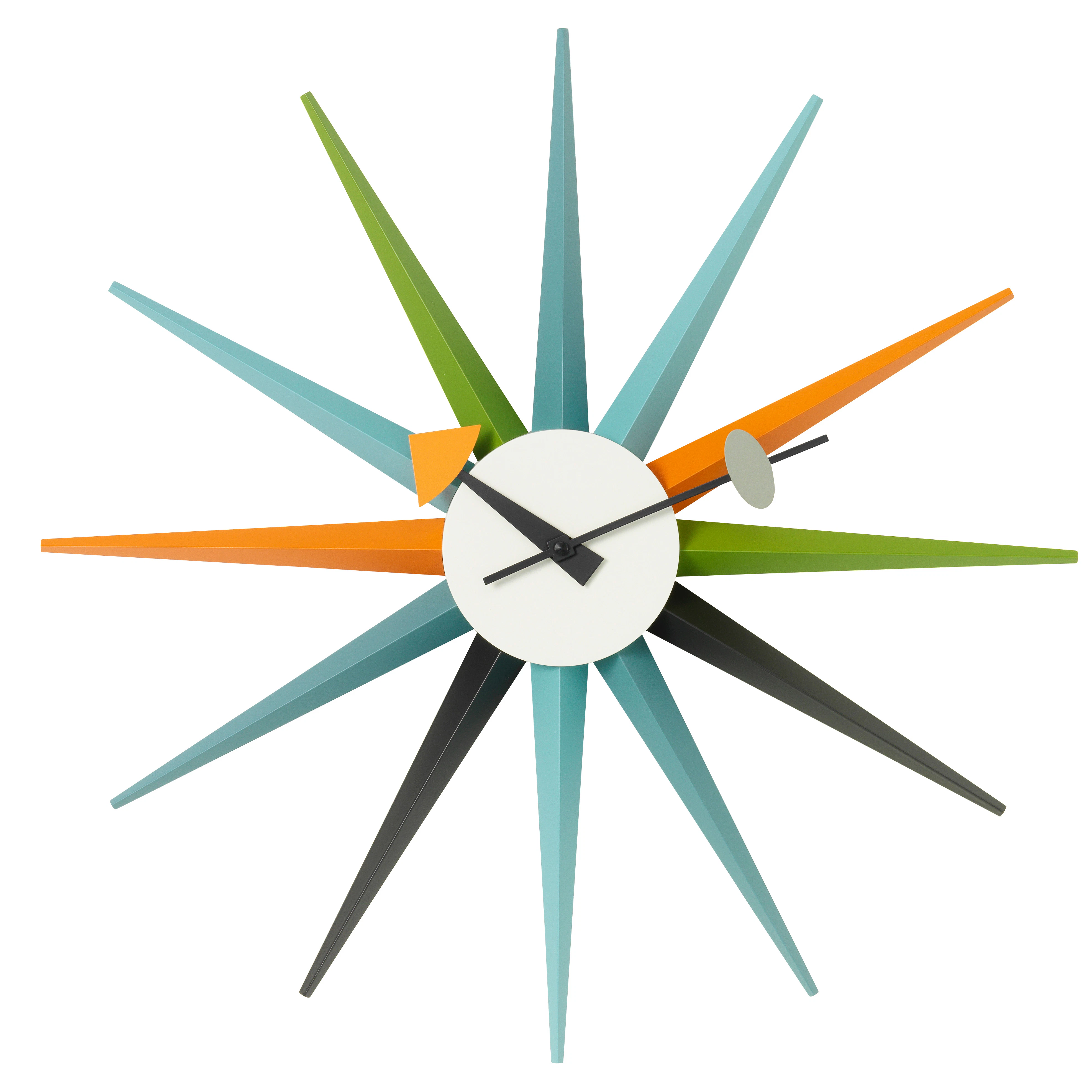 Vitra Sunburst Väggklocka - Väggklockor Mässing Multi