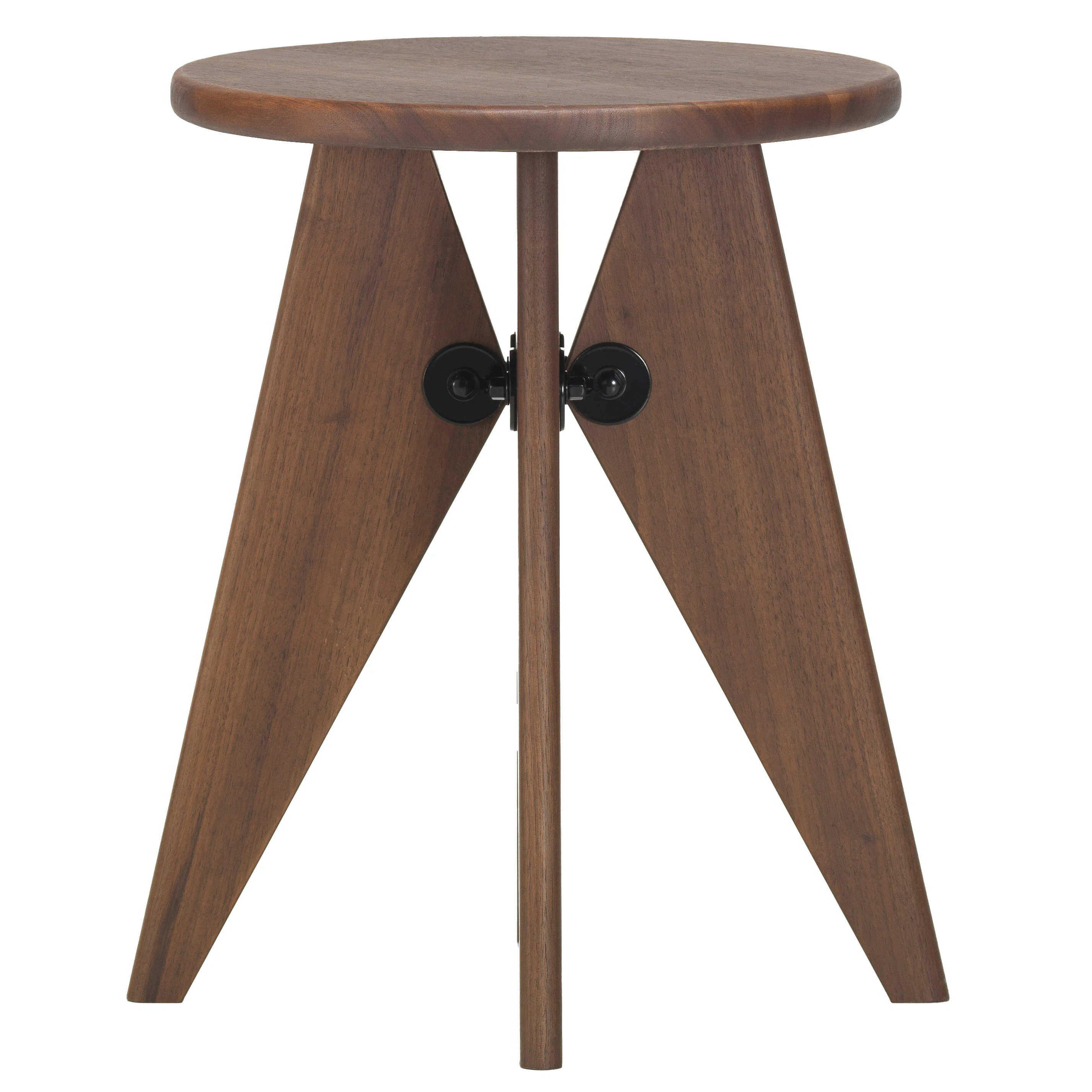 Vitra Tabouret Bois Pall - Pallar Massivt Trä Valnöt
