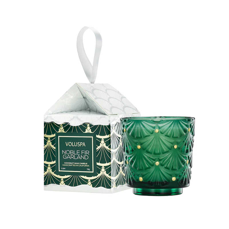 Presentask Pedestal Ornament, Noble Fir Garland
