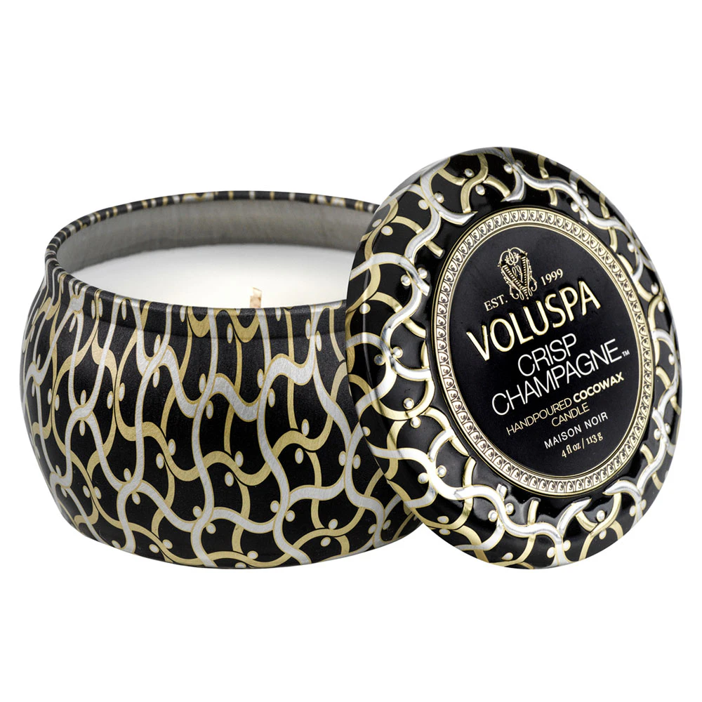 Voluspa Maison Mini Tin Doftljus Crisp Champagne - Doftljus