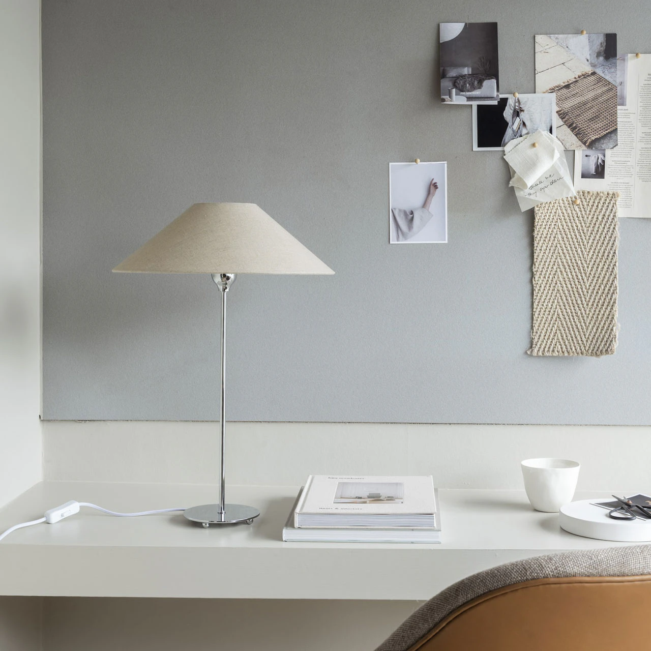 Watt & Veke Basic Lampskärm Platt, natural från Watt & Veke, bild 2