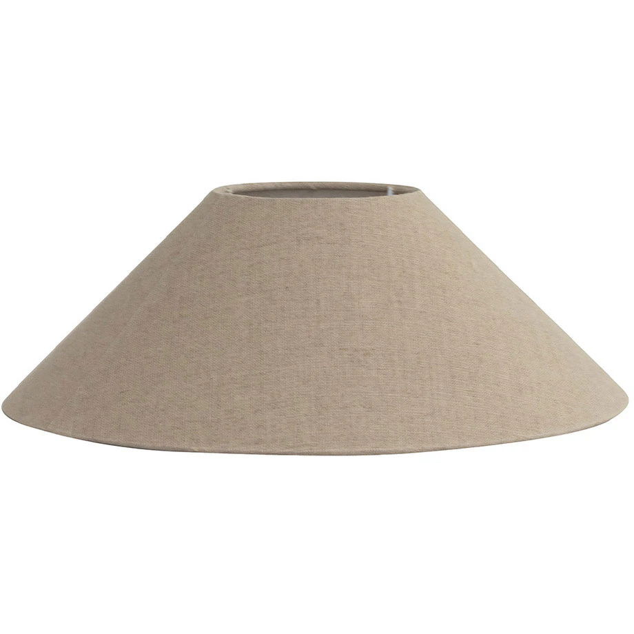 Watt & Veke Basic Lampskärm Platt 42 Cm - Lampskärmar Linne Natural
