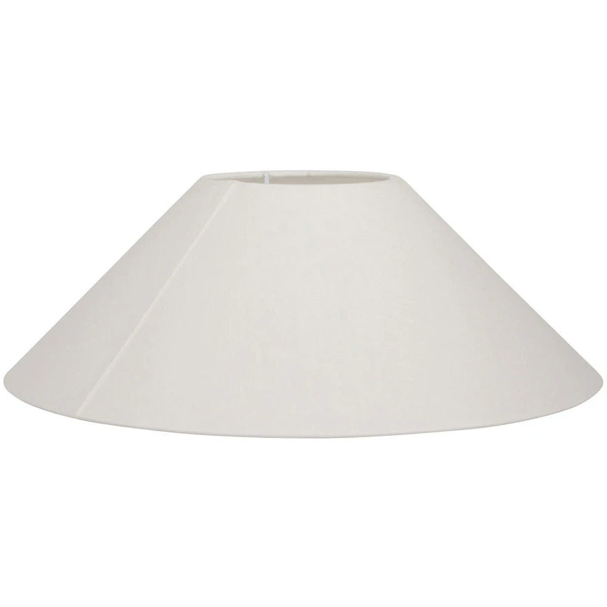 Watt & Veke Basic Flat Lampskärm 30 Cm - Lampskärmar Linne Vit
