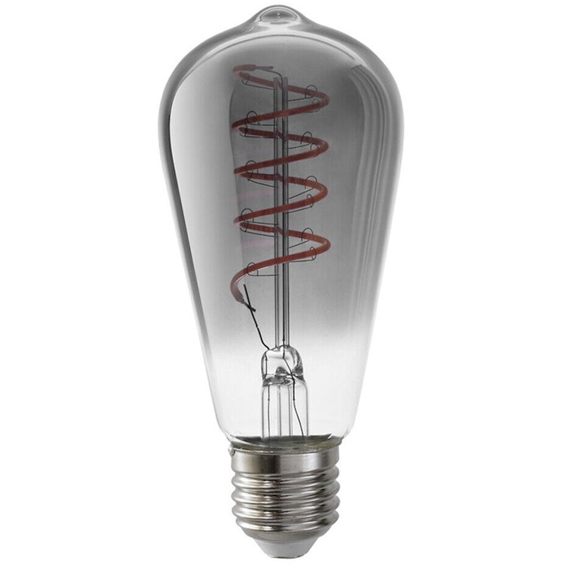 LED Edison Ljuskälla E27 5W 140lm 1800K Dimbar, Smoke Grey