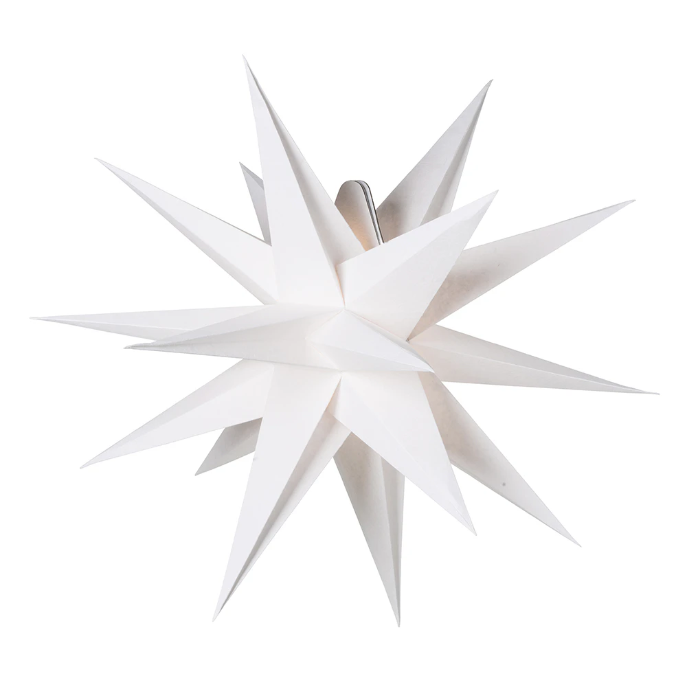 Watt & Veke Sputnik Julstjärna 60cm - Julstjärnor Papper Vit