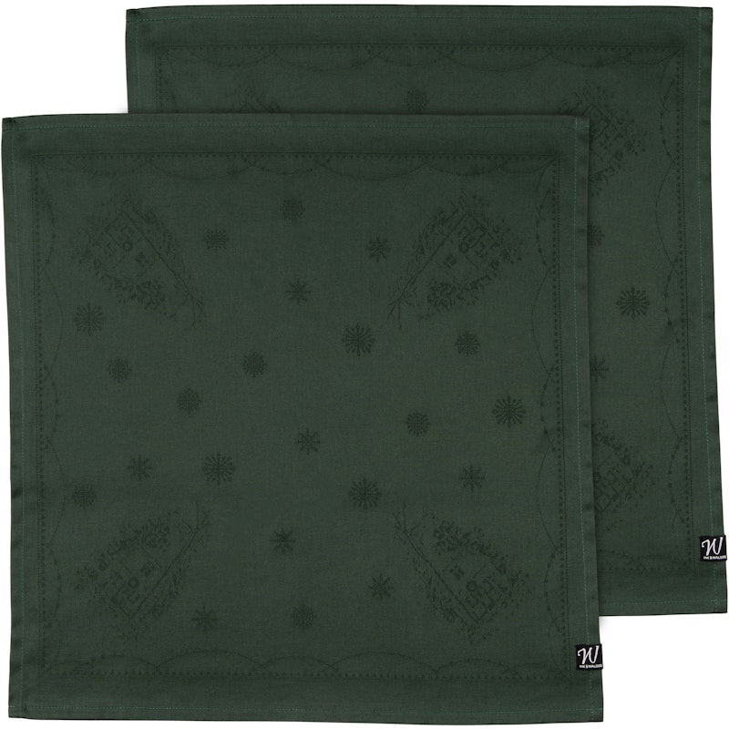 Julemorgen Servett 2-pack 45x45 cm, Grön