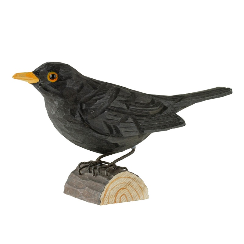 DecoBirds Handsnidad Fågel, Koltrast