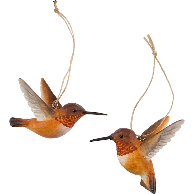 DecoBirds Handsnidad Fågel, Rostkolibri