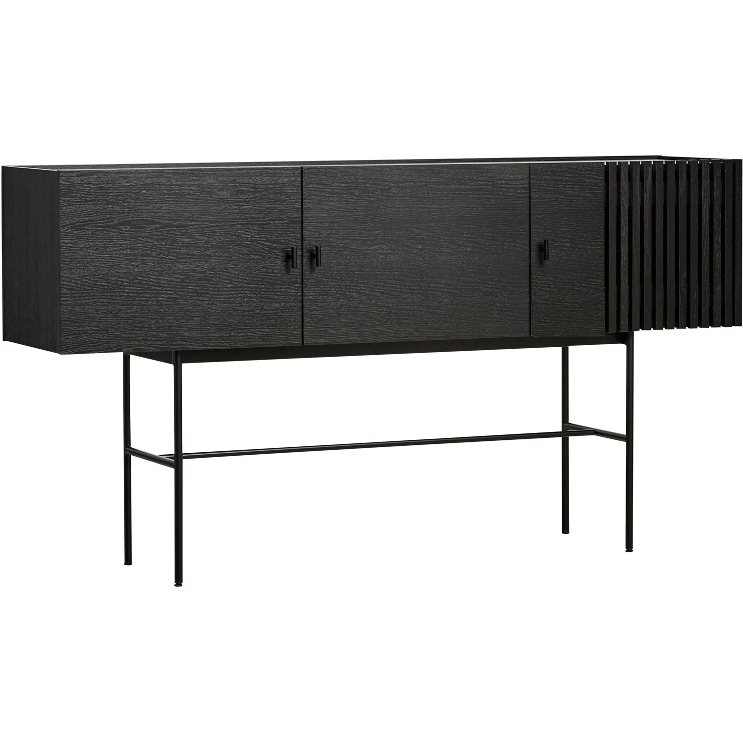 Woud Array Sideboard 180 Cm - Sk&auml;nkar & sideboards Ekfan&eacute;r Svartm&aring;lad Ek