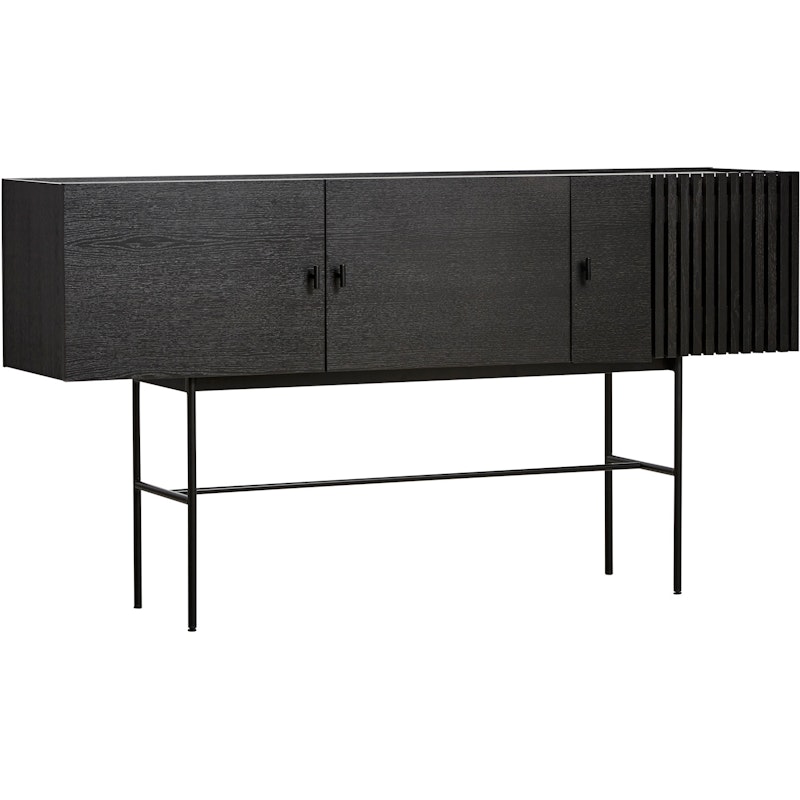 ARRAY Sideboard 180 cm, Svartmålad Ek