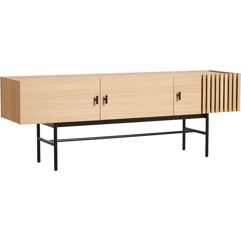 ARRAY Sideboard Låg 150 cm, Vitpigmenterad Ek