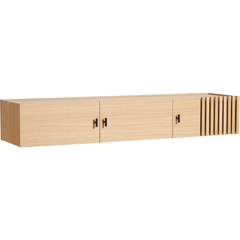 ARRAY Sideboard Låg / Vägg 150 cm, Vitpigmenterad Ek