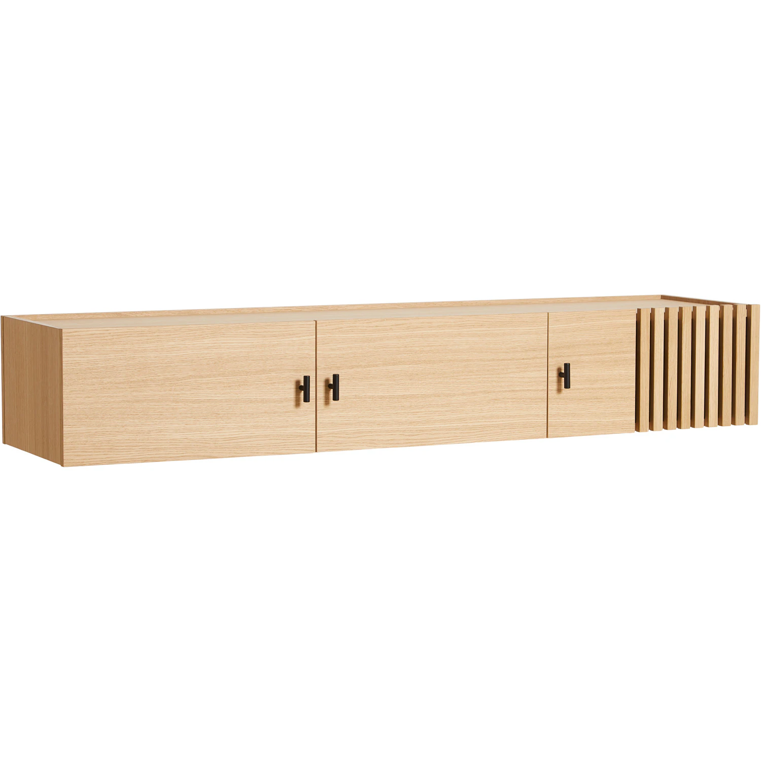 Woud Array Sideboard L&aring;g / V&auml;gg 150 Cm - Sk&auml;nkar & sideboards Ekfan&eacute;r Vitpigmenterad Ek