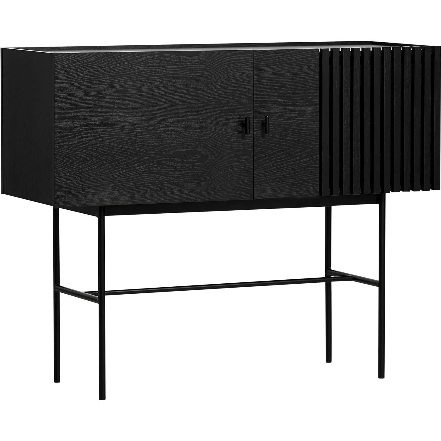 Woud Array Sk&auml;nk 120 Cm - Sk&auml;nkar & sideboards Ekfan&eacute;r Svartm&aring;lad Ek