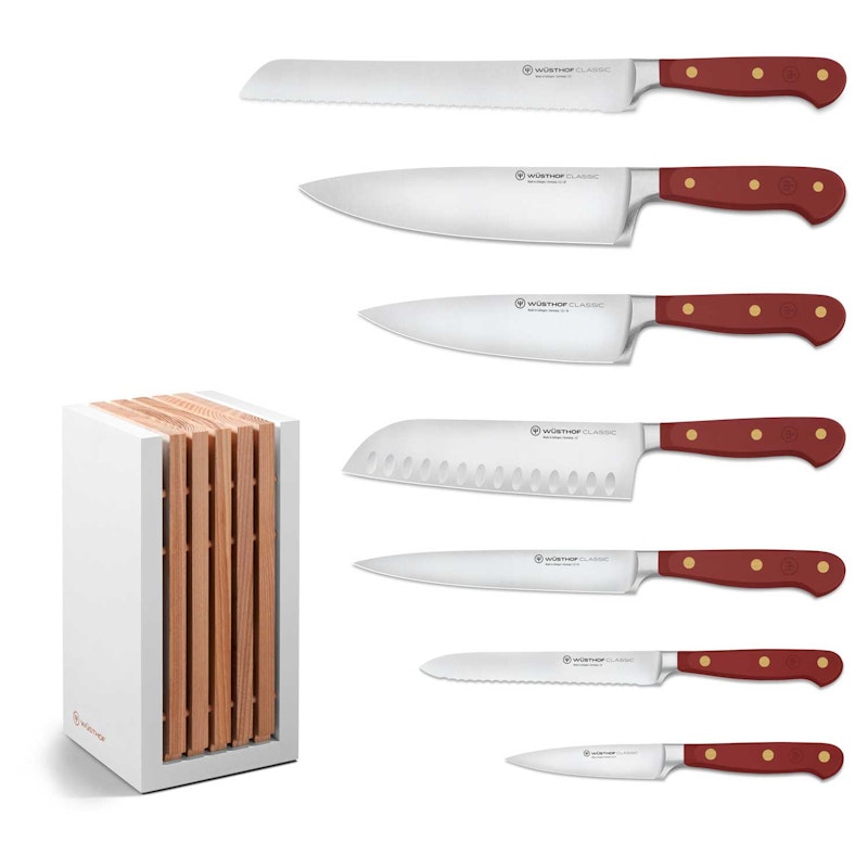 Classic Colour Knivset Med Knivblock 8 Delar, Tasty Sumac