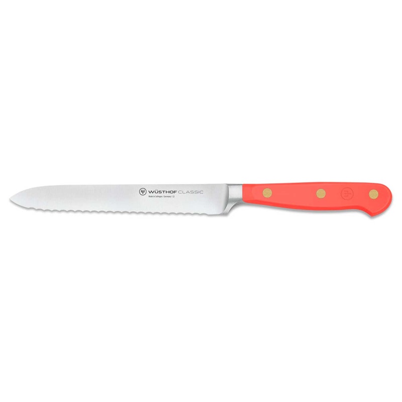Classic Colour Sågtandad Allkniv 14 cm, Coral Peach