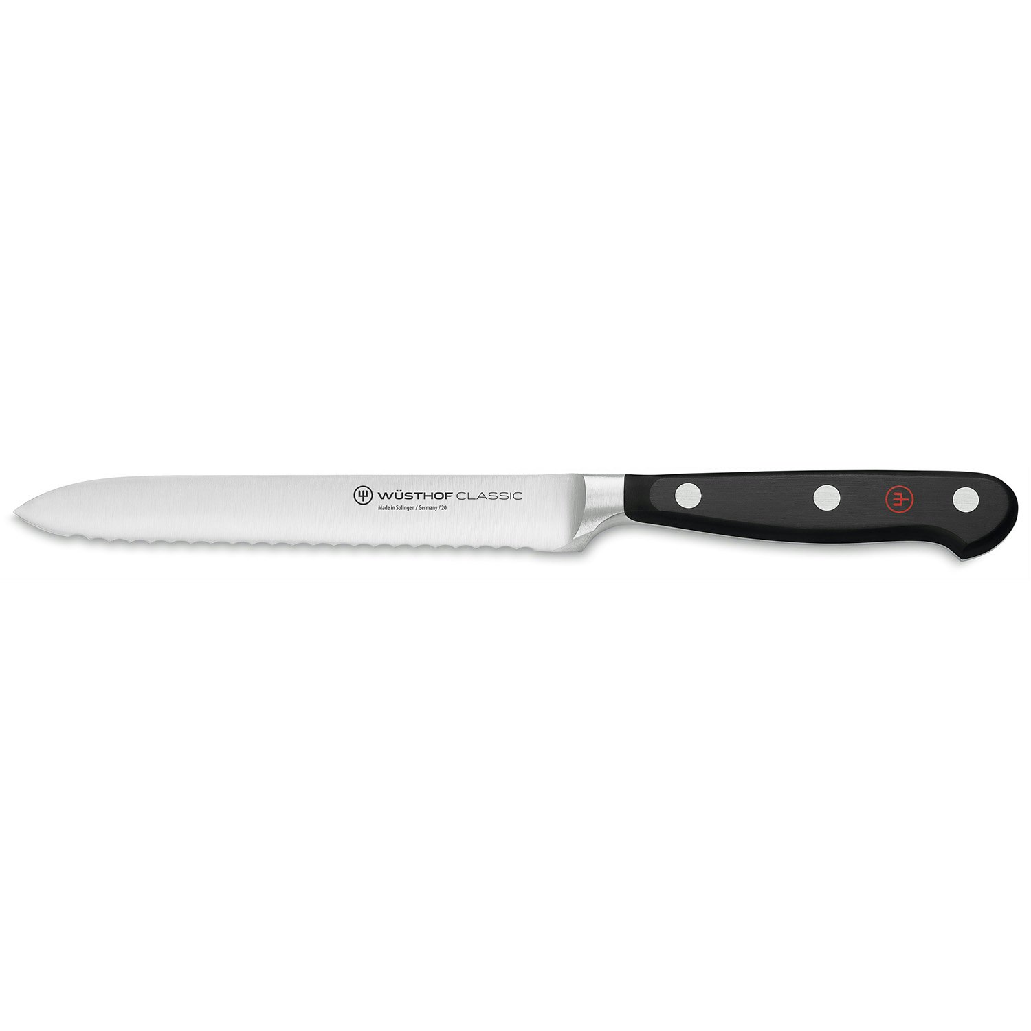 W&uuml;sthof Classic S&aring;gtandad Allkniv 14 Cm - Kockknivar Rostfritt St&aring;l Svart
