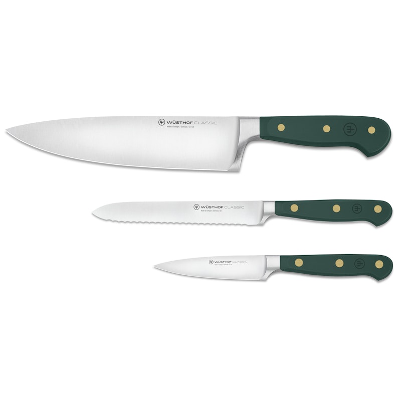 Classic Colour Knivset Med 3 Allknivar, Fresh Rosmary