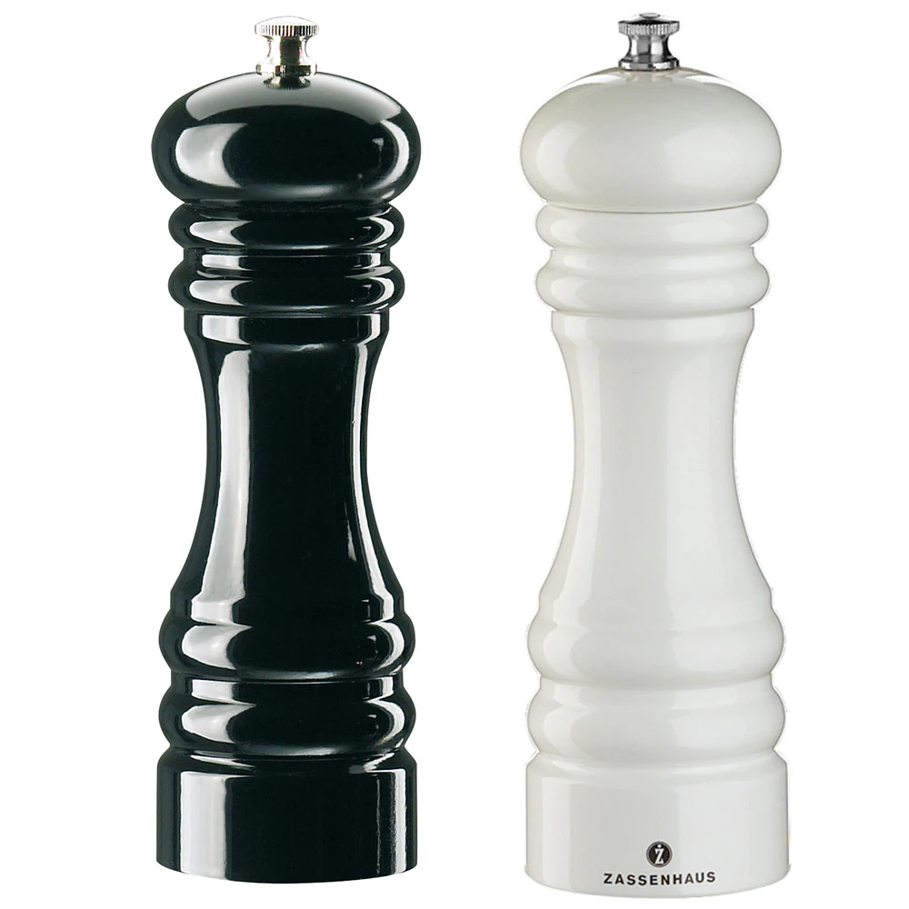 Zassenhaus Berlin Salt- & Pepparkvarn 18 Cm Svart/vit 2-pack - Kryddkvarnar Bok