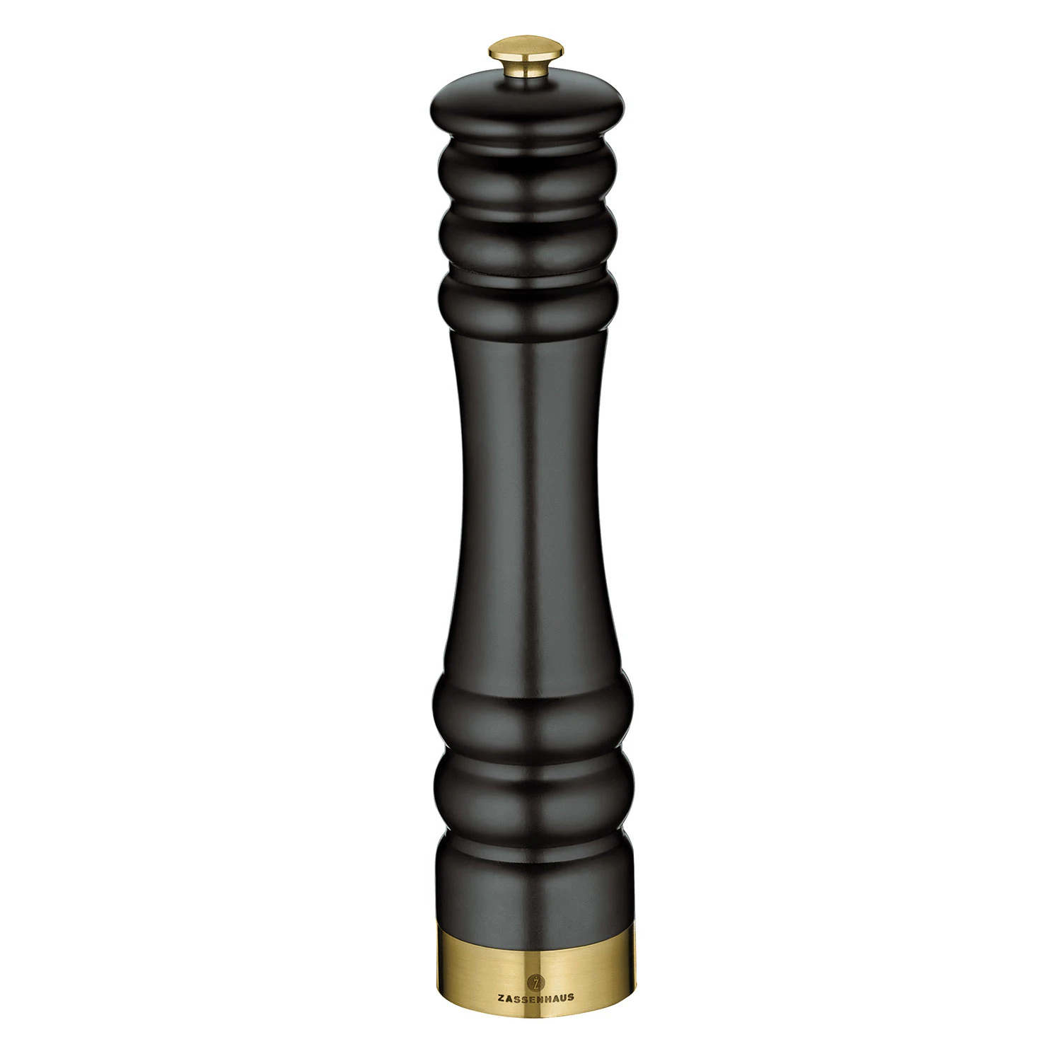 Zassenhaus München Pepparkvarn Matt /guld 25 Cm - Kryddkvarnar Bok Svart