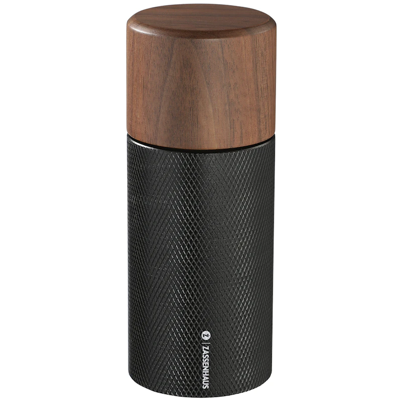 Pepparkvarn 13 cm, Valnöt / Aluminium