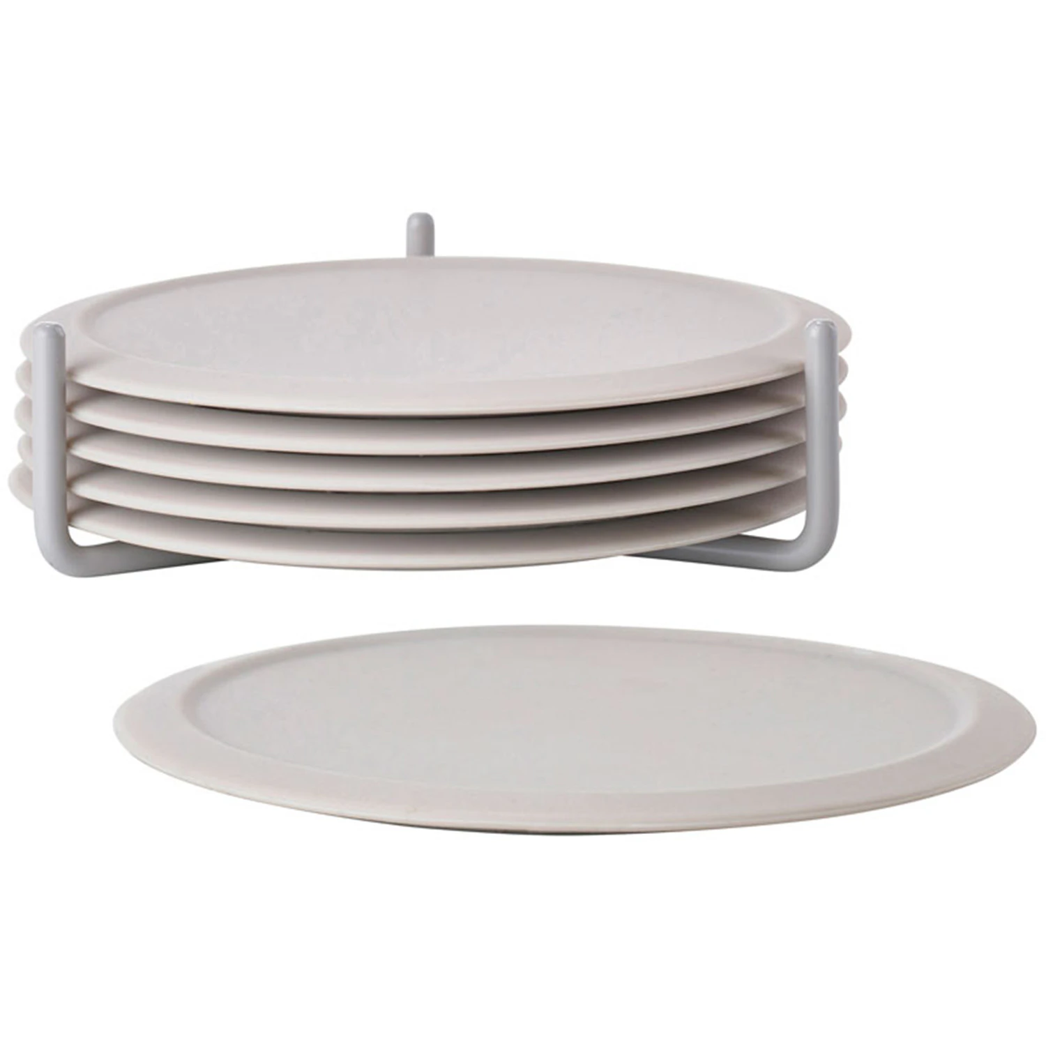 Zone Denmark Singles Glasunderl&auml;gg Med H&aring;llare - Bordstabletter & Glasunderl&auml;gg Silikon Varmgr&aring;