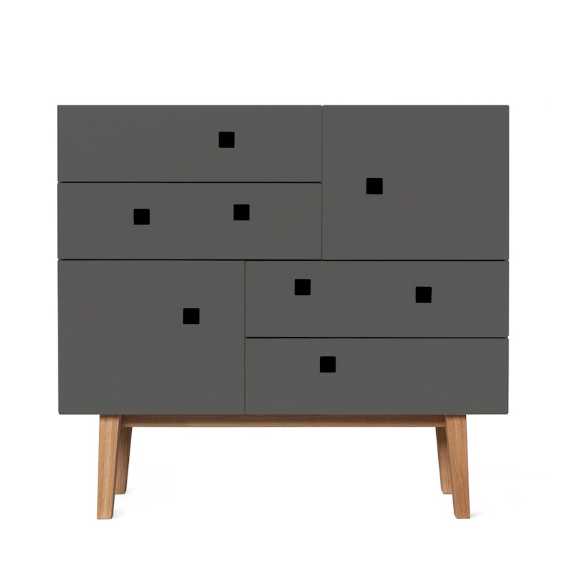Peep B1 Byrå, Slate Grey/Ekben Retro