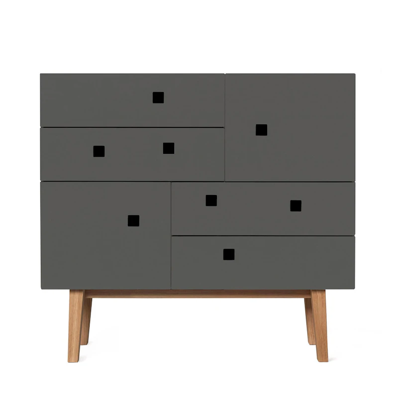 Peep B1 Byrå, Slate Grey/Ekben Retro
