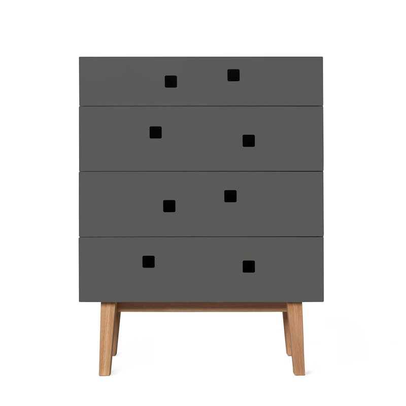 Peep B3 Byrå, Slate Grey/Ek Retro