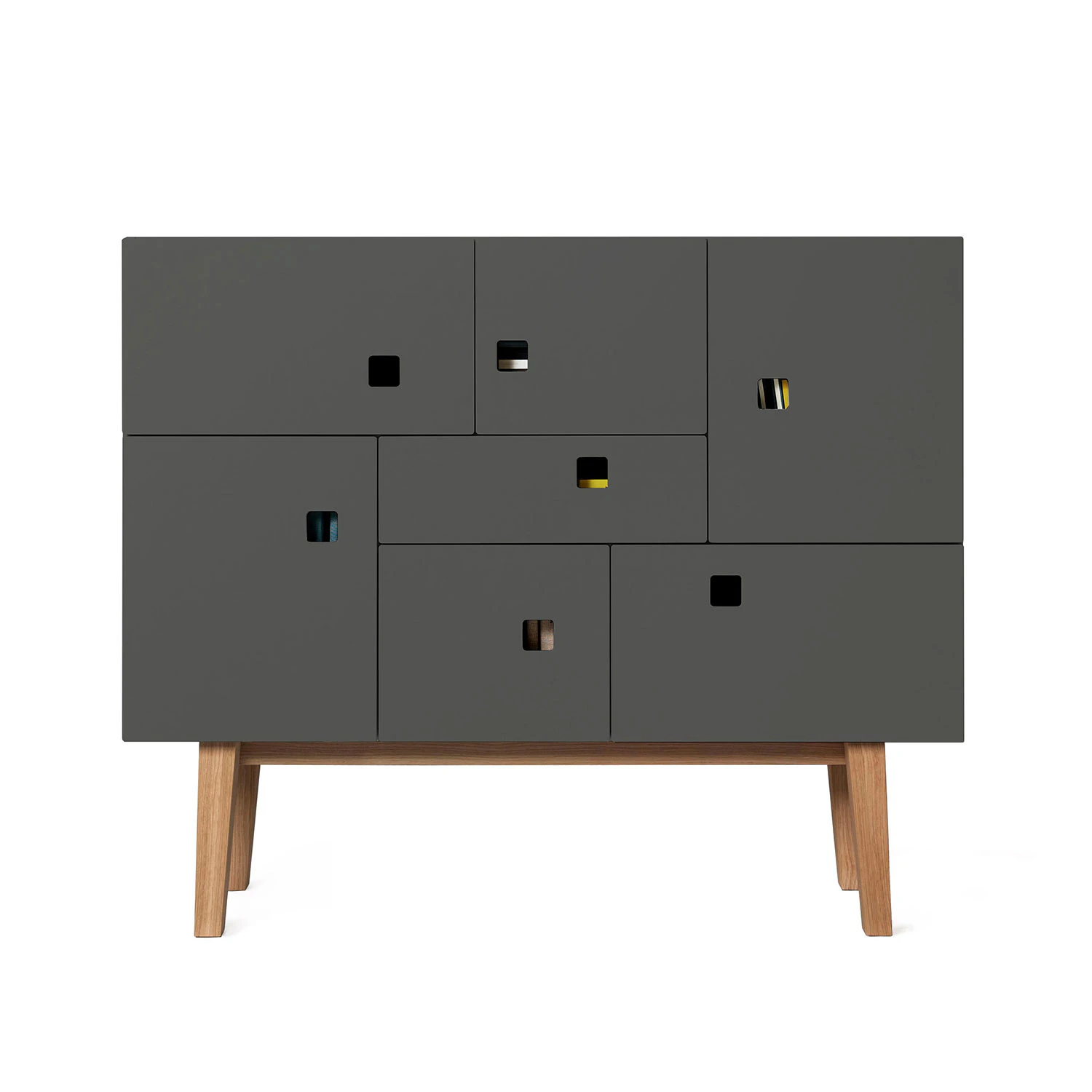Zweed Peep C1 Multi-purpose Cabinet Slate Grey/ Retro - Sk&auml;nkar & sideboards Ek