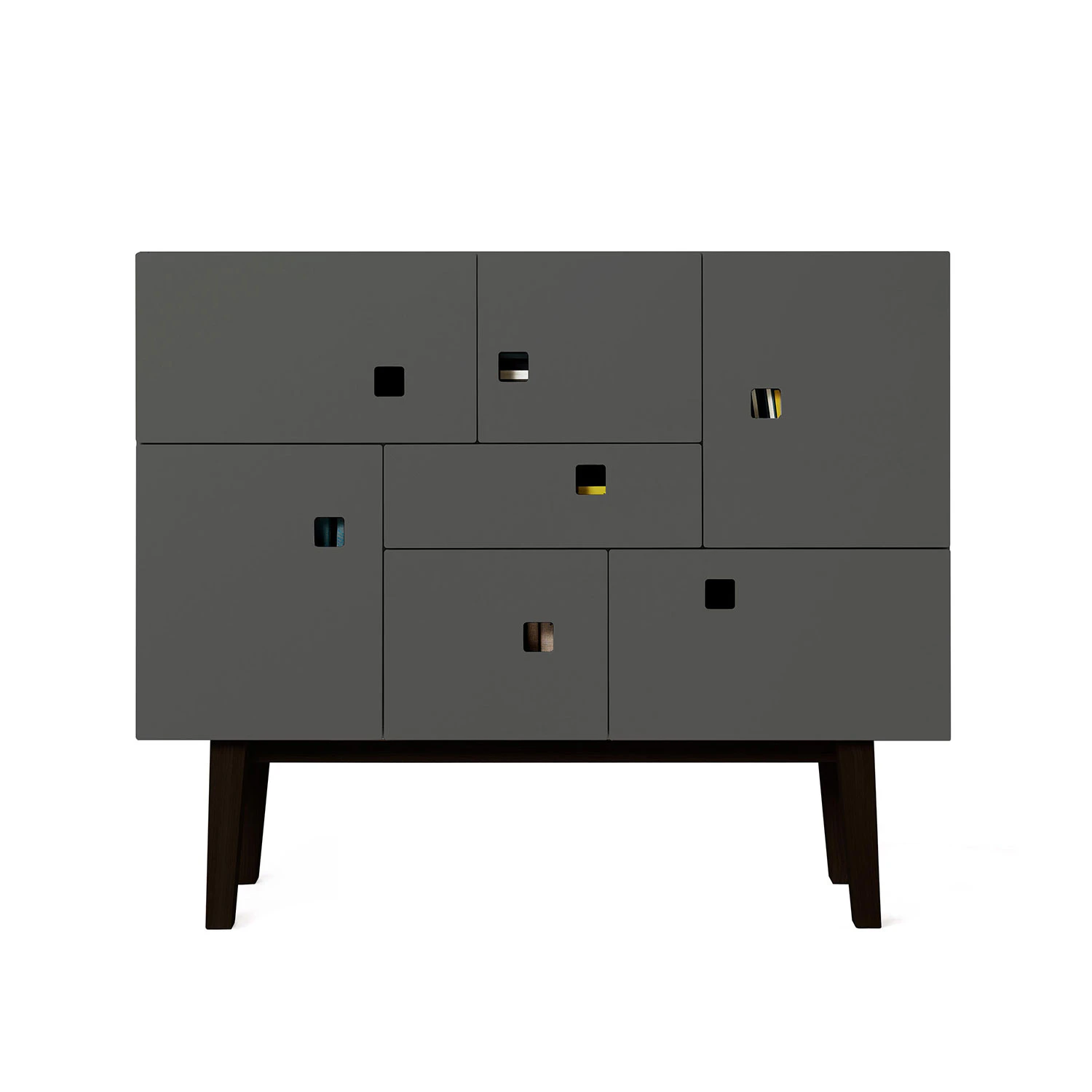 Zweed Peep C1 Multi-purpose Cabinet Slate Grey/ - Sk&auml;nkar & sideboards Ek Svart
