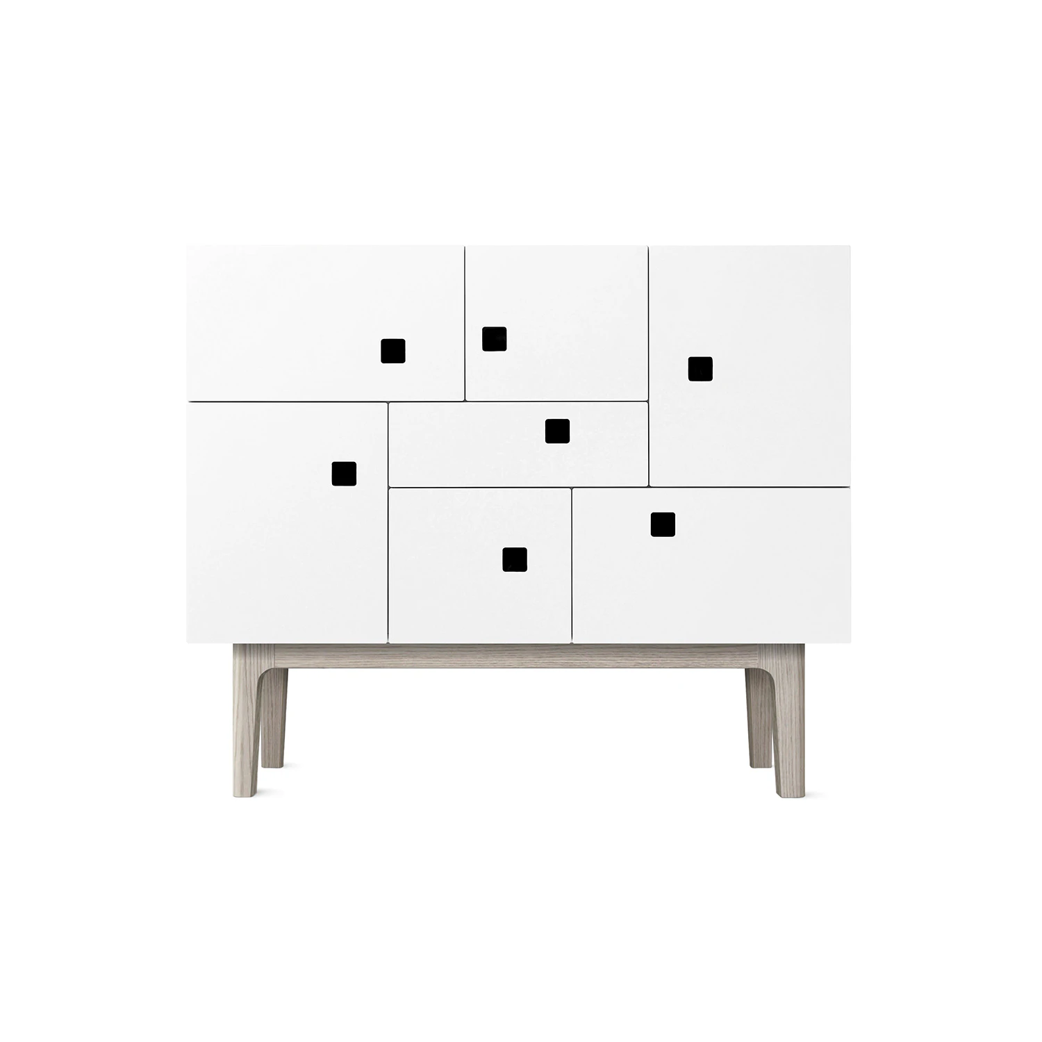 Zweed Peep C1 Sideboard Angel White/white Oak - Sk&auml;nkar & sideboards Mdf &Auml;ngelvit