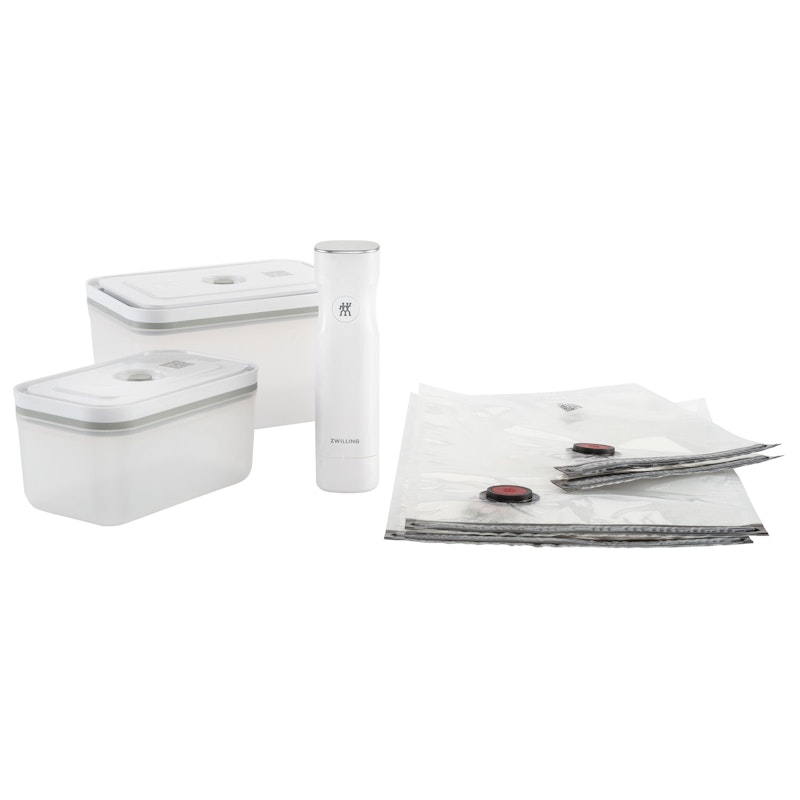 Fresh & Save Startkit Med Vakuumpump / Påsar / Behållare I Plast, 7 Delar