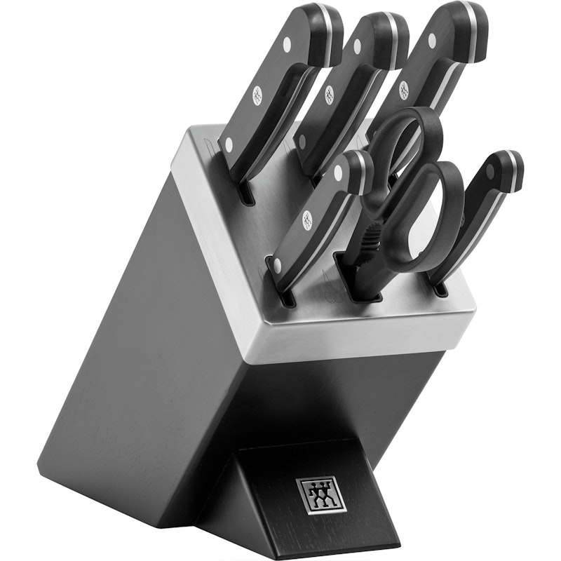 Gourmet Knivblock Självslipande, 7 Delar